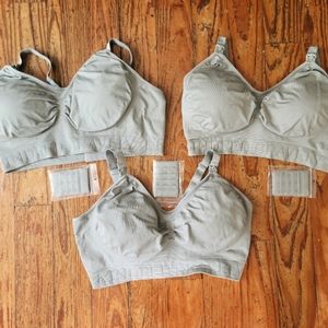 NWOT Kindred Bravely Simply Sublime Nursing Bras- Large Busty Grey